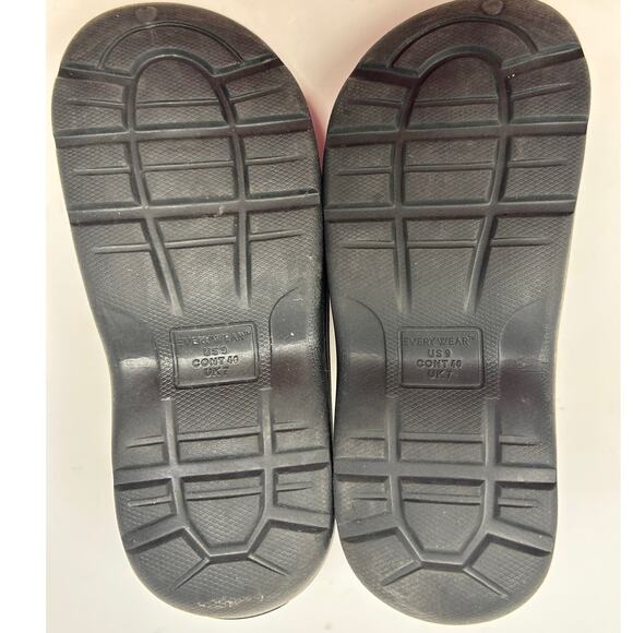 Totes Everywear Women's Bailey Molded Floral Clogs Red Blue Yellow Size 9 - Picture 6 of 6